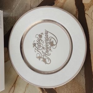 Mikasa Happy Anniversary Silver Anniversary Plate